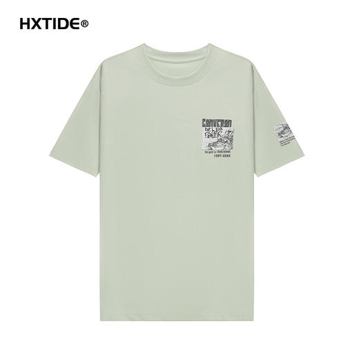 【新品上新】HX 夏季圆领短袖T恤合体S102522849101/02 商品图2