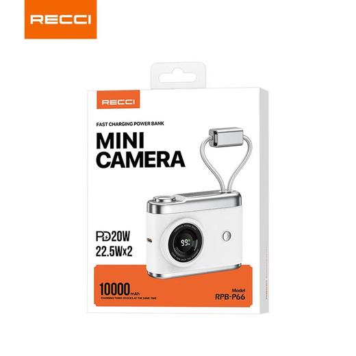 RECCI锐思【3C认证】【可上飞机】RPB-P66移动电源一万毫安小巧便携充电宝Type-C口通用 商品图3