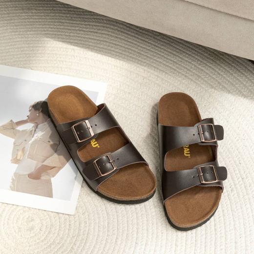 【澳洲品牌】EVERAU时尚新款米克外穿软木拖鞋防滑情侣室外大码沙滩鞋男女EA7035 商品图4