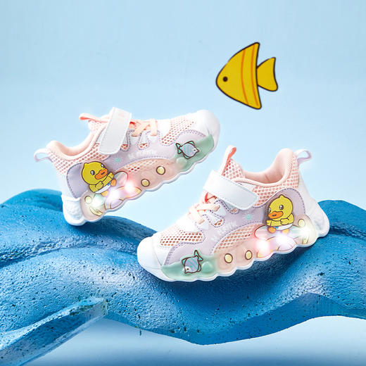B.Duck小黄鸭童鞋夏季儿童运动鞋24-30 BY2585099 商品图3