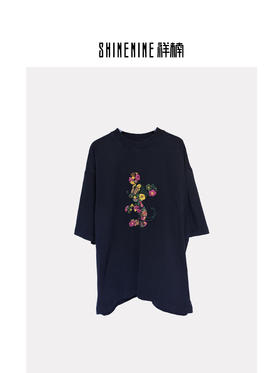 S522812467花朵刺绣短袖T恤