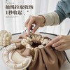 新款懒人抽绳化妆包女便携防水PU旅行洗漱包手提收纳袋盒箱高级 商品缩略图1
