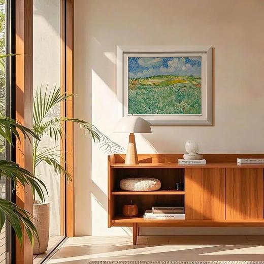 伽罗 JALO 印象派挂画-《奥维尔的雨云》（白框）-下单后2个工作日内发货 商品图1