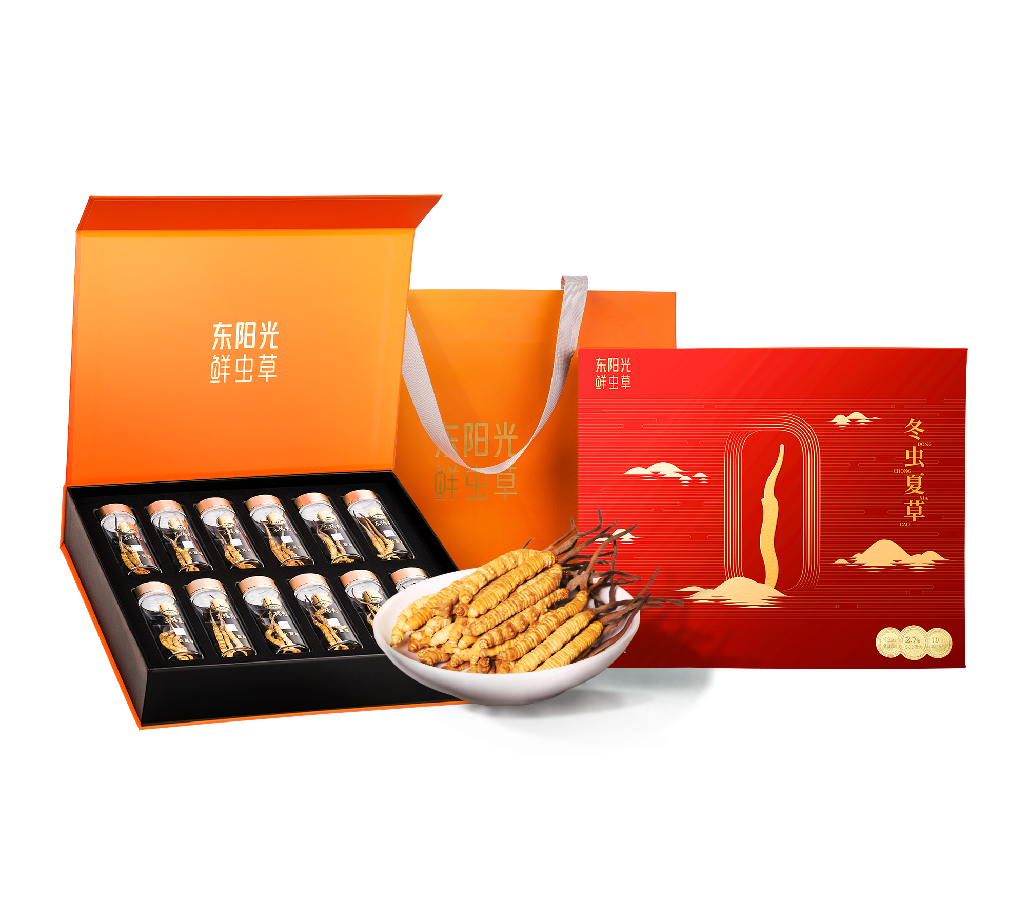 东阳光冬虫夏草 有机冻干虫草15克 3-4根/克