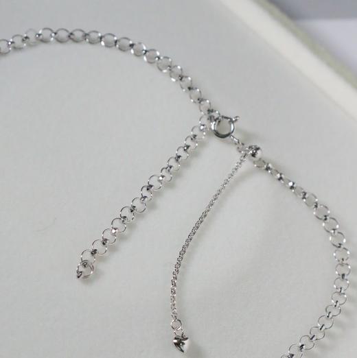 【甄珠贝】akoya真多麻色 4-5mm ji光无暇 仙女项链，可以和手链组一套搭配 925纯银配件 商品图4