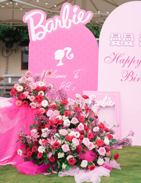  【布置清单】芭比粉生日宴当然要选