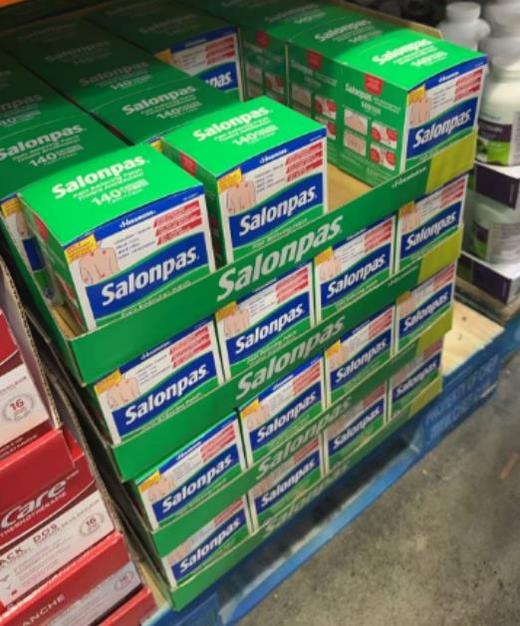 Salonpas（撒隆巴斯）神奇镇痛贴膏药膏贴140贴 缓解疼痛 治疗关节痛颈肩颈椎痛背腰背酸疼等 温哥华直邮 商品图2