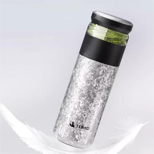 特美刻茶水分离杯保温杯纯钛水杯 商品图1