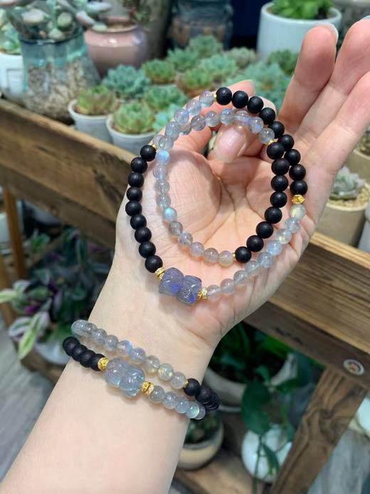 6mm月光石沉香手链 商品图0