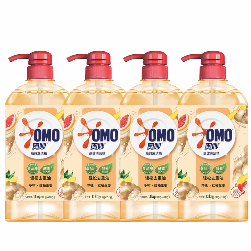 奥妙 生姜净味洗洁精1.1kg*4瓶 OMZ615