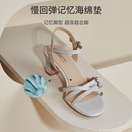 ARCHCONTACT安启美奈百搭双扣粗跟凉鞋【52747】 商品图2