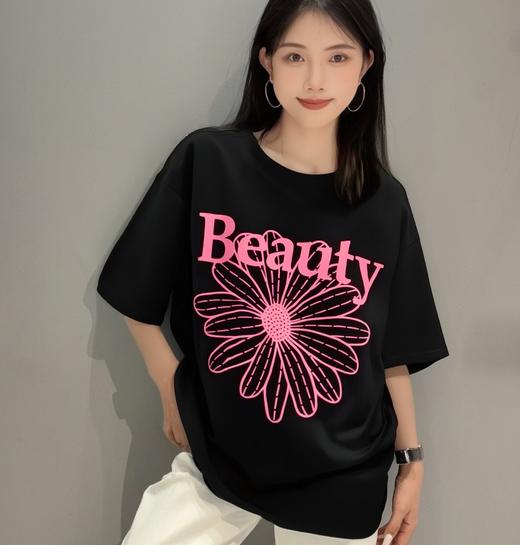 NC圆领花型图案短袖T恤50519（黑） 夏季 252180160321 商品图0