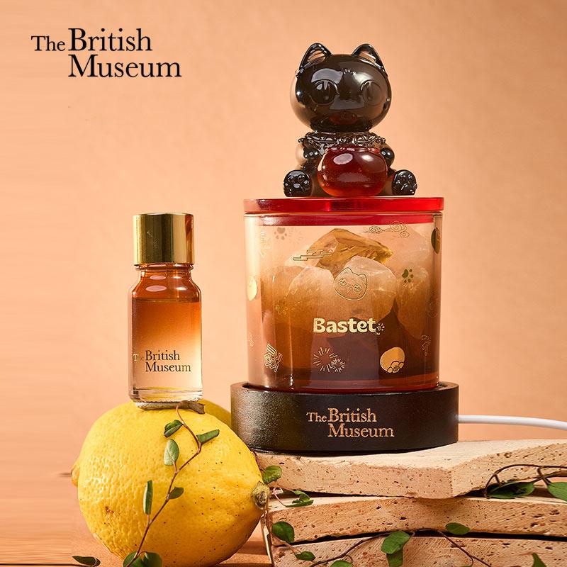 大英博物馆巴斯特系列柿柿如意晶石香薰灯礼盒