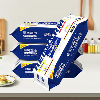 雷帕姆（Repharm）厨房湿巾加量90抽*3 强力去油污油烟机清洁湿巾纸抹布加厚270抽 /家庭清洁/纸品 /清洁纸品 /厨房纸巾 商品图7