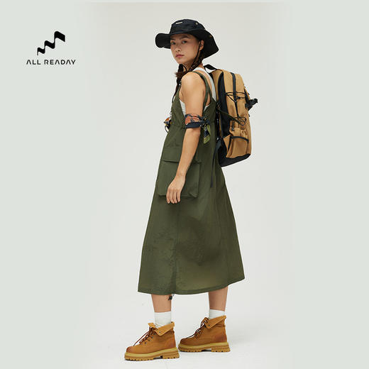 AllReaday新奇天吊带连衣裙女城市户外2025新款春夏运动休闲裙子WM24SSPD01 商品图2