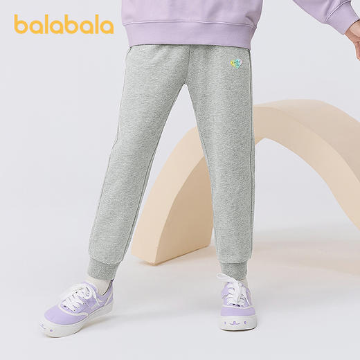 巴拉巴拉童装儿童裤子女童长裤2025秋季新款大童束脚卫裤时尚舒适 商品图2