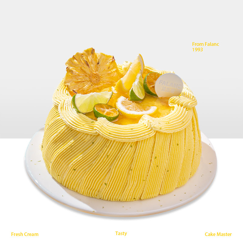 【索伦托的夏日】怦然心动的柠檬风味 0卡糖柚子柠檬煎茶蛋糕