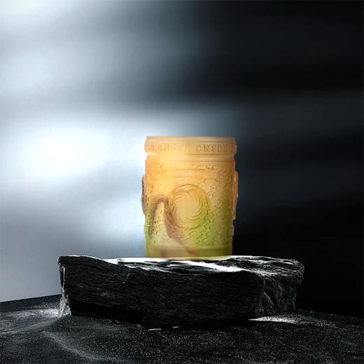 魅力四川琉璃笔筒-圆形 商品图0