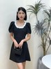 74L20150#撞色领连衣裙 商品缩略图0