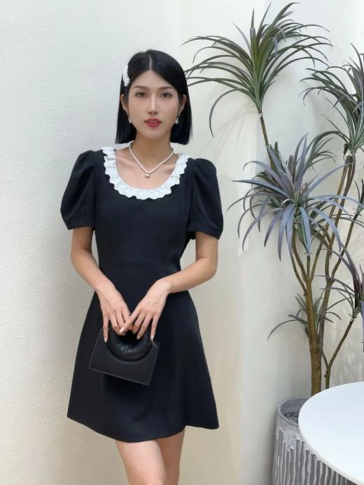 74L20150#撞色领连衣裙 商品图0
