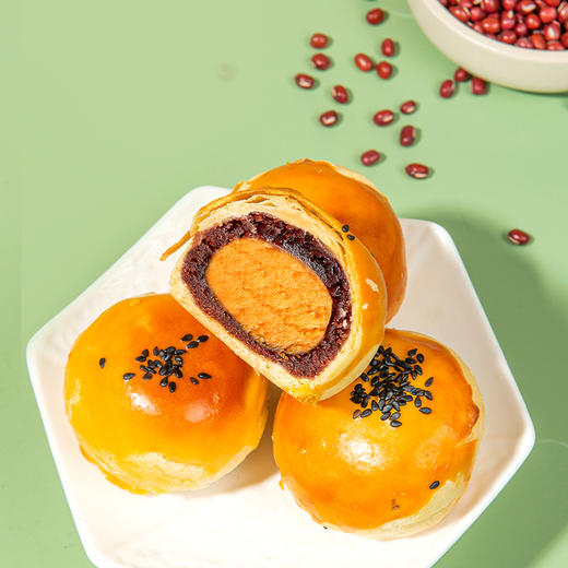 河北省邯郸市魏县雅觅原味红豆蛋黄酥360g(60g*6枚) 商品图3