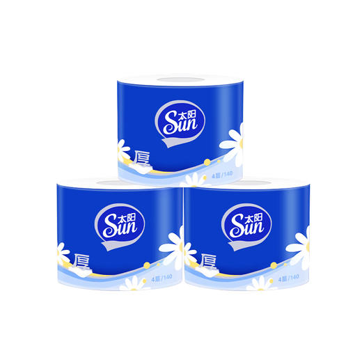 太阳 中顺洁柔蓝色有芯卷纸4层140g*12卷 JRS120-12E 商品图3