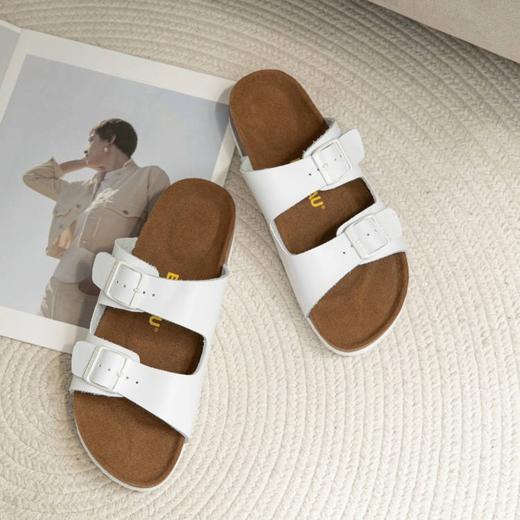 【澳洲品牌】EVERAU时尚新款米克外穿软木拖鞋防滑情侣室外大码沙滩鞋男女EA7035 商品图5