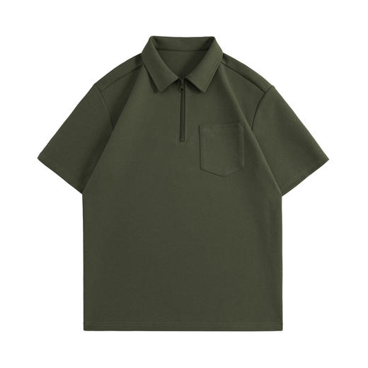 gxg.jeans男装  多色基础商务半拉链翻领短袖POLO衫 25夏热卖 商品图2