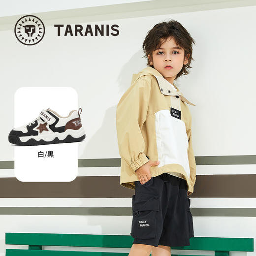 泰兰尼斯25秋季新款防滑休闲鞋轻便男童女童儿童时尚休闲透气板鞋 T02X5C6912 商品图1