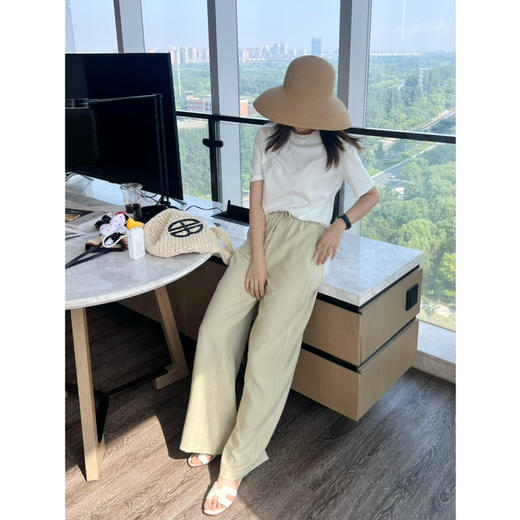 2507112   max三色天丝 直筒裤 商品图1