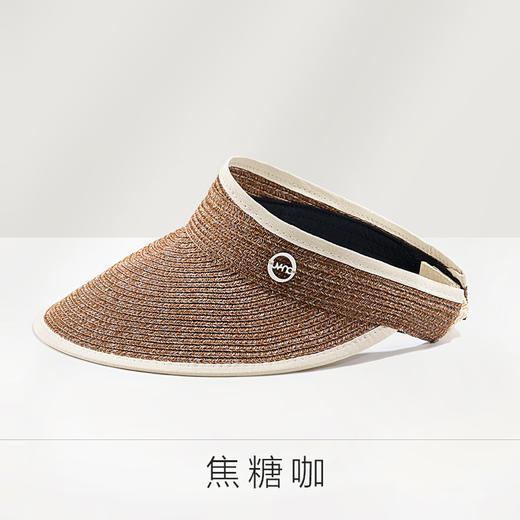 【云感丝线，丝缕防晒空顶帽~】KK&uvno防晒草帽遮阳空顶太阳帽子 女海边户外出游大帽檐 防紫外线-QQ 商品图5