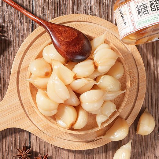 【蒜香四溢❗开胃解腻糖醋蒜】山东特产舌尖上的美味，传统古法糖醋泡制，保留蒜香的脆嫩，颗颗饱满鲜嫩，糖蒜蒜头下饭菜，外卖装小配菜糖蒜腌蒜L 商品图2