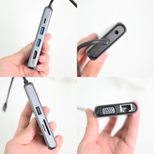 MOKIN 10/9合1铝合金Type-C拓展坞 PD100W供电接口 RJ45千兆网口 商品图4