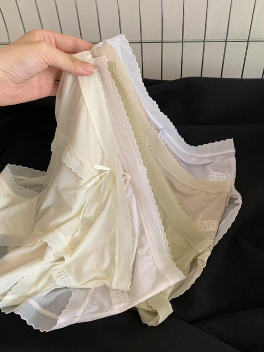 5条装！夏日限定裸感凉雾纱裤桑蚕丝底档透气抑菌 商品图5