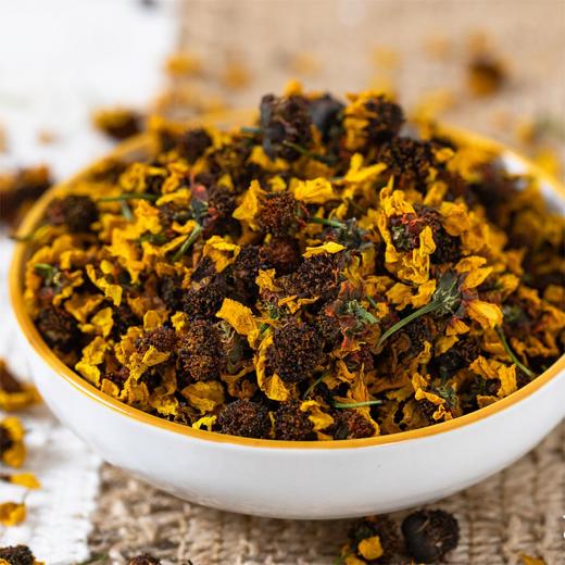 天山昆仑雪菊 | 昆仑雪域高山冰川水灌溉 入口清甜回甘解腻 汤色清澈透亮琥珀色 纯手工采摘 自然晾晒 商品图4