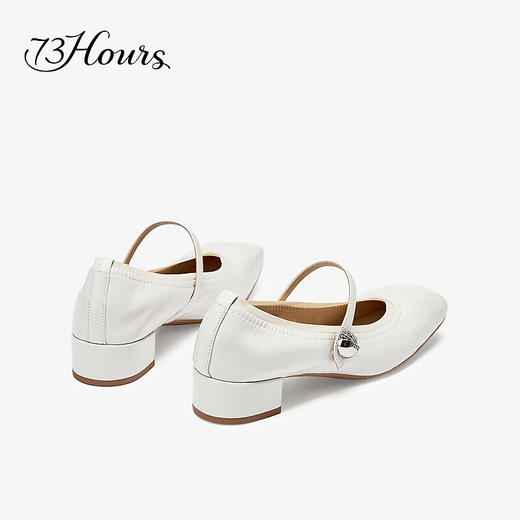 【2F】73Hours女鞋可露丽2025秋季新品方跟纯色方头玛丽珍鞋单鞋 商品图3