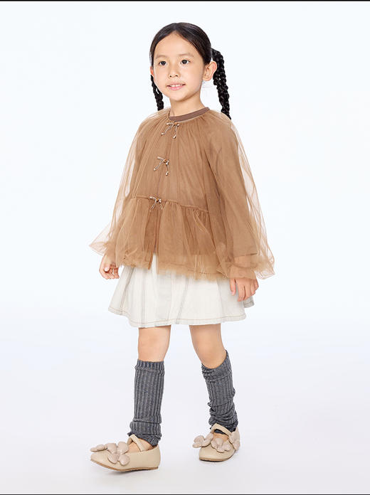 【春上新】8楼 江南布衣童装 A型松紧短款牛仔裙裤女童25秋新品 吊牌价：565元 活动价：509元 商品图2