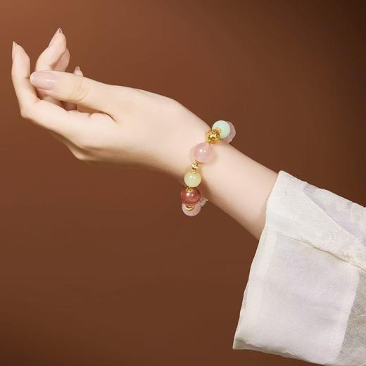 【故宫饰品】多宝事事如意手串和田玉水晶南红翡翠手链生日礼物女生 商品图2