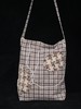 回声Echos/碎花格纹拼接斜挎帆布包【可双面背】 商品缩略图0