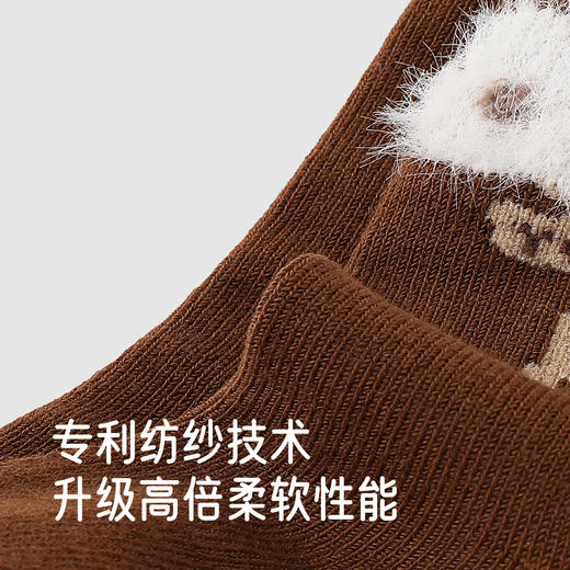 【商场同款】英氏婴儿袜子赛柔丝四季袜新款女宝7A抗菌短袜2双装 商品图1