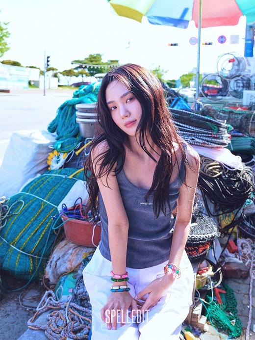 SPELLEDIT2025夏季新品复古刺绣背心韩系简约棉质吊带无袖上衣女 商品图2