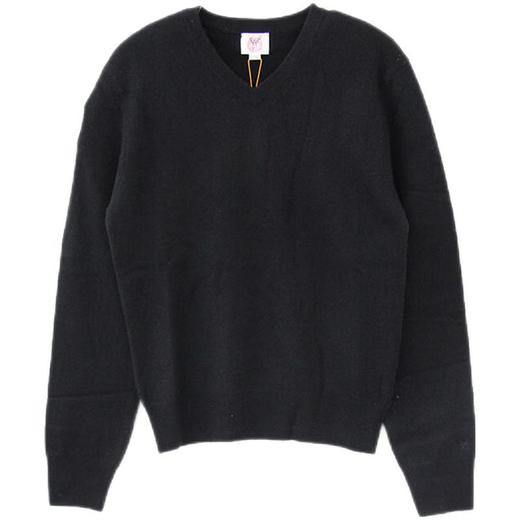 鹿王 女V领平针羊绒套衫 912390703 商品图2