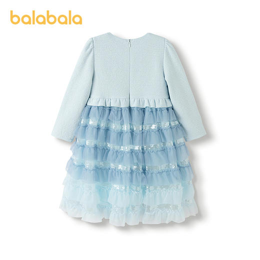 巴拉巴拉童装儿童裙子女连衣裙2025秋新款网纱蛋糕裙 商品图2