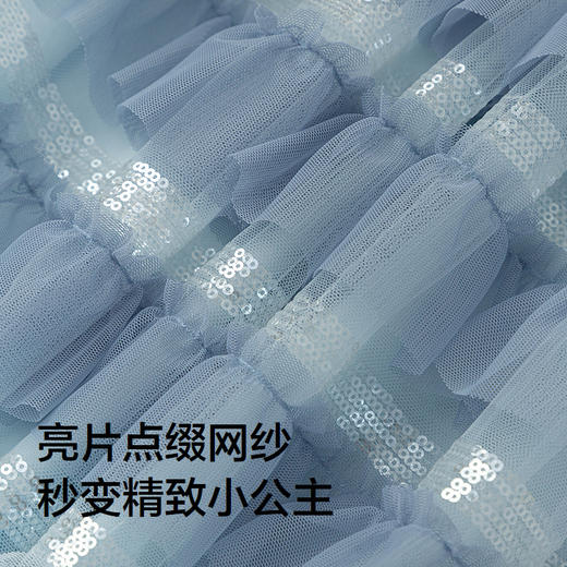 巴拉巴拉童装儿童裙子女连衣裙2025秋新款网纱蛋糕裙 商品图3