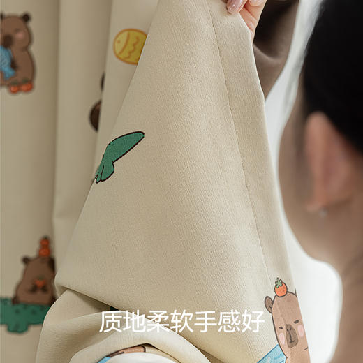 【水豚宝宝】金蝉雪尼尔儿童房窗帘 商品图1