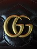 GUCCI古驰 GG Marmont 金色 复古双G徽标配钥匙圈 V型纺缝 皮革牛皮 单肩包斜挎包 超迷你 女款 黑色 商品缩略图6