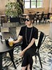 100%罗马天丝美洋同款显瘦小黑裙 商品缩略图6