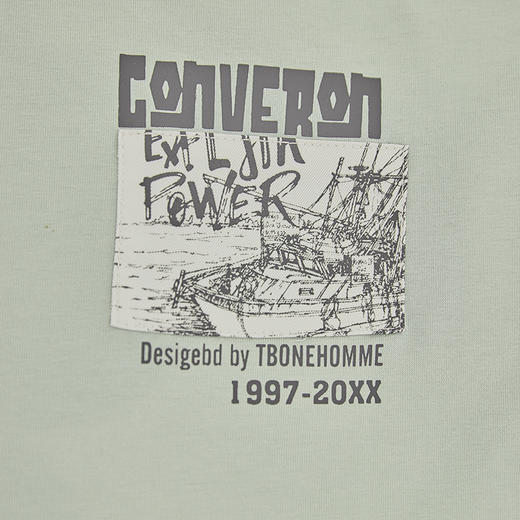 【新品上新】HX 夏季圆领短袖T恤合体S102522849101/02 商品图5