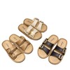 「复古软底！三色可选」新款复古少女软底平底双皮带扣拖鞋夏季复古休闲风配裙一字凉拖鞋女鞋 商品缩略图4