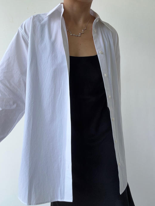 THEHOYAN｜TH2512 12 A-type shirt  双褶衬衫  [  白 ] 商品图1